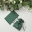 12 Pack 4"x6" Hunter Emerald Green Satin Wedding Party Favor Bags, Drawstring Pouch Gift Bags
