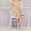 5 Pack Lamour Satin 6"x106" Chair Sashes Nude - Stylish Reusable Decorative Bows