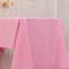 Premium Polyester 60"x126" Rectangle Tablecloth Pink - Stain-Resistant 220GSM Finish Table Cover