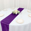 Premium Velvet 12"x108" Table Runner Purple - Sheen Finish Reusable Table Decor