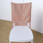 Stretch Spandex Chair Back Slipcover with Metallic Shimmer Tinsel Rose Gold - Durable Chiavari Chair Back Cover