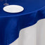 Lamour Satin 72"x72" Table Overlay Square Tablecloth Royal Blue - Smooth Finish Table Topper