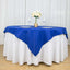 Premium Polyester 70"x70" Table Overlay Square Tablecloth Royal Blue 220GSM Wrinkle-Resistant Table Cover