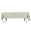 Scuba Rectangular 60"x102" Tablecloth Sage Green - Wrinkle Free & Stain Resistant Table Cover
