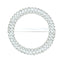 20 Pack Diamond Round Chair Sash Band Buckle Pins Silver - Timeless Rhinestone Napkin Rings 2.5"