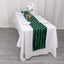 Satin 12"x108" Table Runner Hunter Emerald Green - Stripe Table Decor