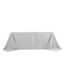 Premium Polyester 90"x132" Rectangle Tablecloth Silver - Seamless 220GSM Stain-Resistant Table Cover