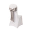 5 Pack Lamour Satin 6"x106" Chair Sashes Silver - Stylish Reusable Decorative Bows