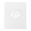 50-Pack Wedding Place Cards with Laser Cut Hollow Heart Design White - Printable Reservation Seating Tent Cards 210 GSM