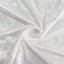 Premium Crushed Velvet 90"x156" Rectangle Tablecloth White - Reusable Soft & Sophisticated Seamless Table Cover