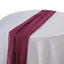 Chiffon 6ft Table Runner Burgundy - Flowy & Lightweight Table Decor - Linen Luxes