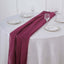 Chiffon 6ft Table Runner Burgundy - Flowy & Lightweight Table Decor - Linen Luxes