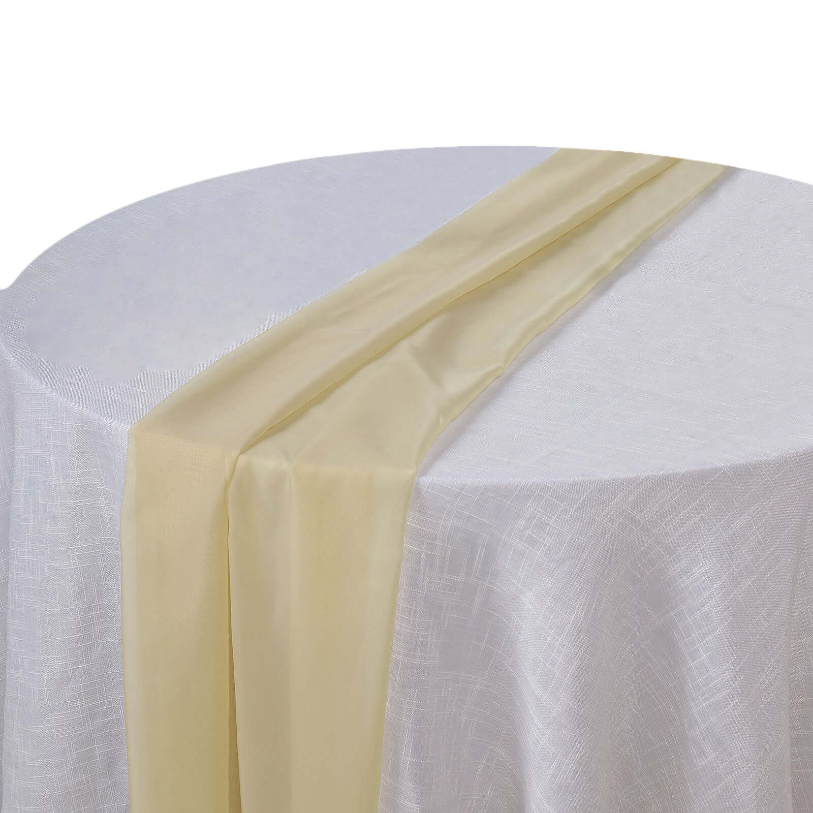 Chiffon 6ft Table Runner Champagne - Flowy & Lightweight Table Decor - Linen Luxes