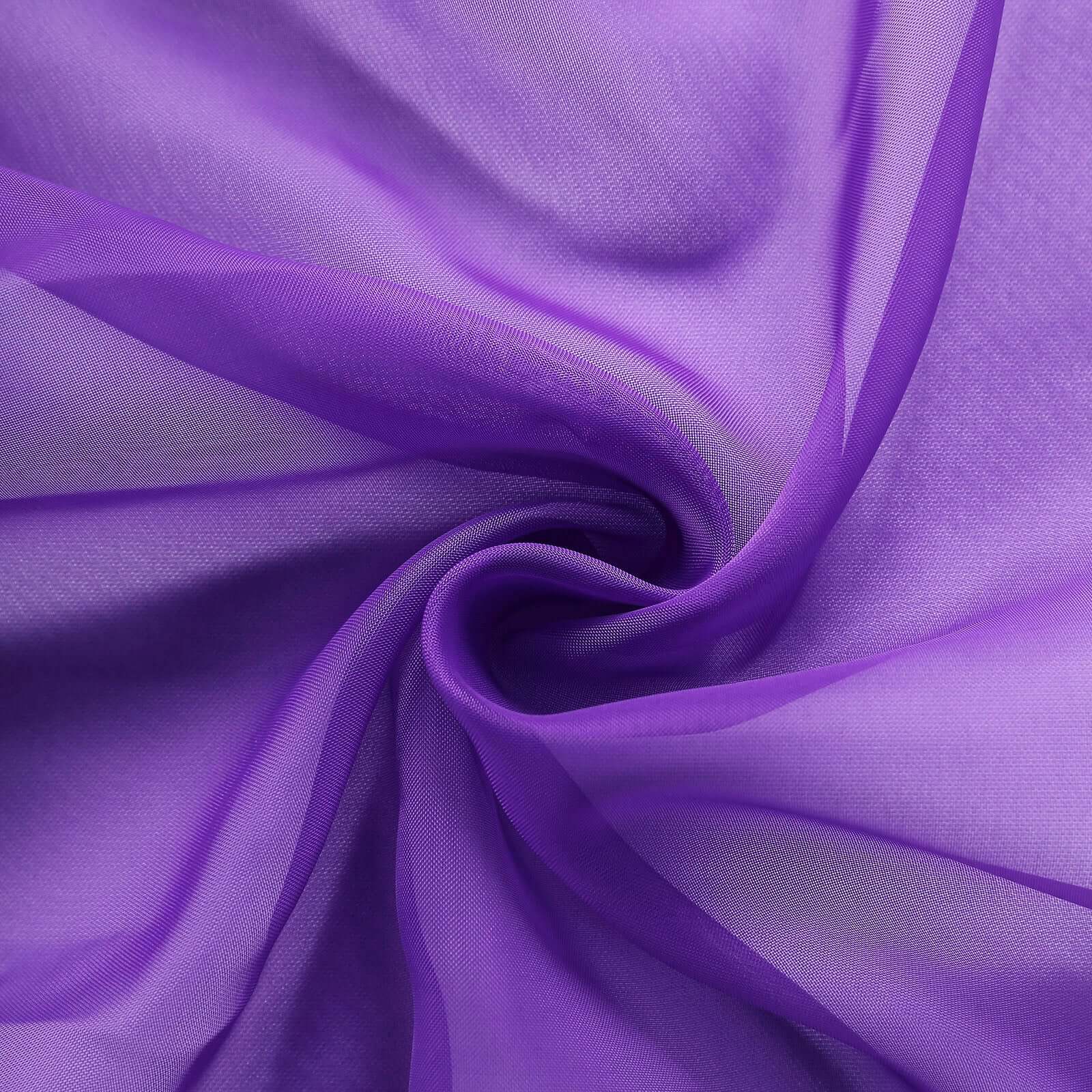 Chiffon 6ft Table Runner Purple - Flowy & Lightweight Table Decor - Linen Luxes