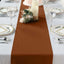Polyester 12"x108" Table Runner Cinnamon Brown - Durable & Wrinkle-Resistant Table Decor