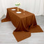 Polyester 90"x156" Rectangle Tablecloth Cinnamon Brown - Seamless Wrinkle-Resistant Table Cover