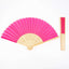 5 Pack Fuchsia Asian Silk Folding Fans Party Favors, Oriental Folding Fan Favors