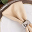5 Pack Premium Polyester 20"x20" Napkins Beige - Wrinkle-Resistant & Durable Dinner Napkins