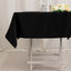 Lamour Satin 54"x54" Square Tablecloth Black - Durable & Silk-Like Table Cover for Weddings & Parties