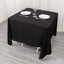 Scuba Square 70"x70" Tablecloth Black - Wrinkle Free & Stain Resistant Table Cover