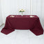 Premium Polyester 90"x156" Rectangle Tablecloth Burgundy - Seamless 220GSM Stain-Resistant Table Cover
