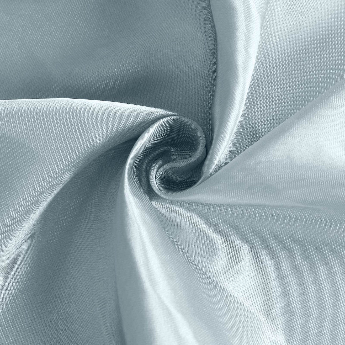 8ftx10ft Dusty Blue Satin Event Curtain Drapes, Backdrop Event Panel