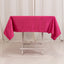 Lamour Satin 54"x54" Square Tablecloth Fuchsia - Durable & Silk-Like Table Cover
