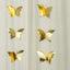 2 Pack 9ft Gold 3D Paper Butterfly Hanging Garland Streamers, Party String Banners