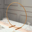 28" Gold Metal Round Hoop Wedding Centerpiece, Self Standing Table Floral Wreath Frame
