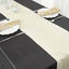 Taffeta 12"x108" Table Runner Ivory - Accordion Crinkle Design