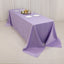 Lamour Satin 90"x156" Rectangle Tablecloth Lavender Lilac - Luxurious, Soft Seamless Table Cover