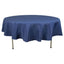 Premium Polyester 90" Round Tablecloth Navy Blue - Stain and Wrinkle-Resistant Design with 220GSM Thickness Table Cover
