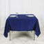 Polyester 70"x70" Table Overlay Square Tablecloth Navy Blue - Wrinkle-Resistant & Durable Table Cover