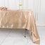 Satin Rectangular 60"x126" Tablecloth Nude - Smooth and Lustrous Table Cover