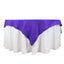 Premium Polyester 70"x70" Table Overlay Square Tablecloth Purple 220GSM Wrinkle-Resistant Table Cover