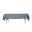Lamour Satin 60"x102" Rectangle Tablecloth Dusty Blue - Durable & Silky Soft Feel Table Cover