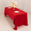 Lamour Satin 60"x126" Rectangle Tablecloth Red - Soft & Silk-Like Table Cover