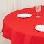 Cotton Blend 70" Round Tablecloth Red - Wrinkle-Resistant Table Cover