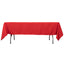 Premium Polyester 60"x102" Rectangle Tablecloth Red - Durable 220GSM Wrinkle-Resistant Table Cover