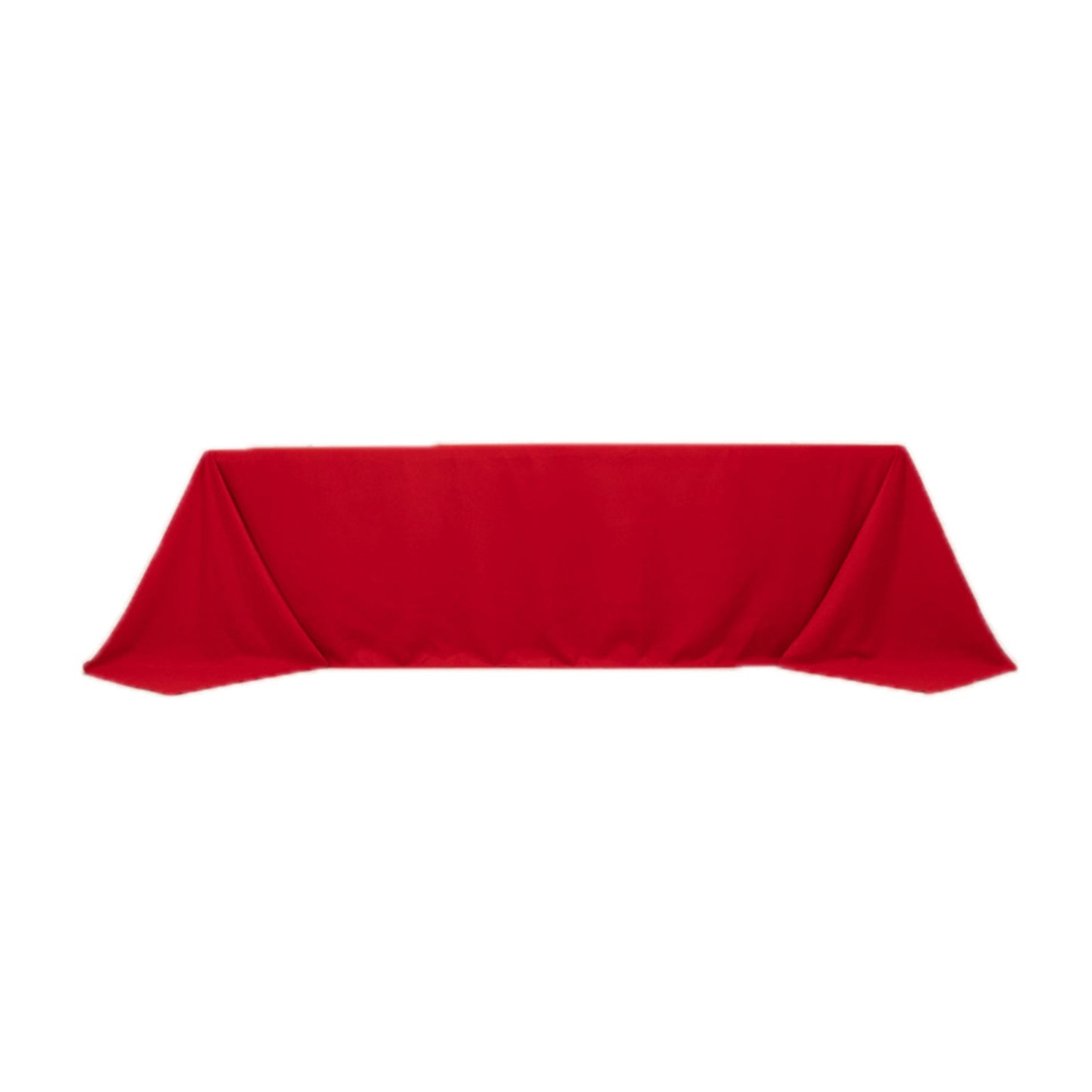 Cotton Blend 90"x156" Rectangle Tablecloth Red - Seamless Wrinkle-Resistant Table Cover