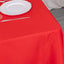 Premium Polyester Square Tablecloth 70"x70" Red 220GSM Wrinkle-Resistant Table Cover