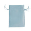 12 Pack 5"x7" Dusty Blue Satin Drawstring Wedding Party Favor Gift Bags