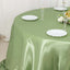 Satin 132" Round Tablecloth Sage Green - Stylish Seamless Table Cover