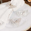 4 Pack Silver Metal Butterfly Napkin Rings, Decorative Laser Cut Cloth Napkin Holders