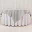 Premium Polyester 70"x70" Table Overlay Square Tablecloth Silver 220GSM Wrinkle-Resistant Table Cover