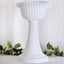 4 Pack White Italian Inspired Pedestal Stand Flower Plant Pillar - 22" Tall PVC