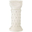 2 Pack White Crystal Beaded Pedestal Stand French Inspired Pillar With 10mm Crystal Studs - 25" Tall PVC