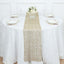 Mesh 12"x108" Table Runner Gold - Sequin Schiffli Lace Design for Stylish Celebrations