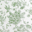 Polyester 60"x102" Rectangle Tablecloth White - Dusty Sage Green French Toile Pattern for Elegant Gatherings
