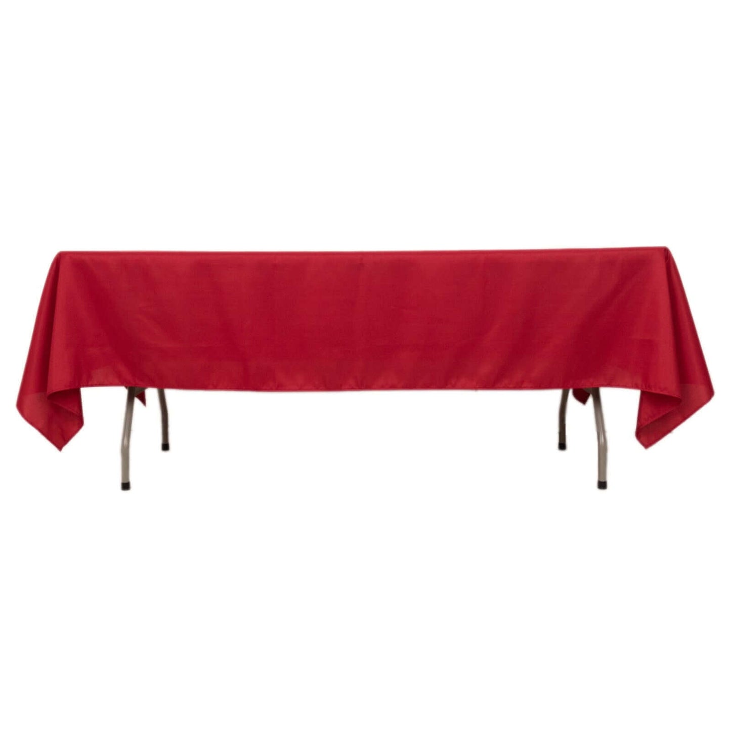 Polyester 60"x102" Rectangle Tablecloth Wine - Durable and Stylish Table Cover